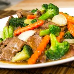 Salteado de ternera, brócoli, cocina asiática