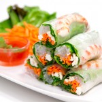 Rollitos de verano, rollitos de primavera, rollitos vietnamitas, cocina asiática