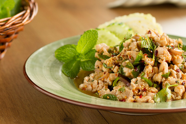 Ensalada de pollo Thai, Ensalada de pollo, ensalada tailandesa, cocina tailandesa