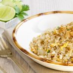 arroz frito, Arroz frito con ajo, arroz frito thai, comida tailandesa
