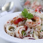 Ensalada de fideos de soja, ensalada tailandesa, fideos de soja, ensalada, cocina asiática