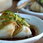 pescado al vapor estilo asiatico, pescado al vapor, pescado asiático, pescado chino, bacalao, cocina asiática, cocina china