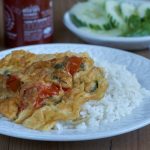 Tortilla estilo Thai, tortilla tailandesa, tortilla, huevo, cocina tailandesa, cocina asiática, huevo, recetas de huevo