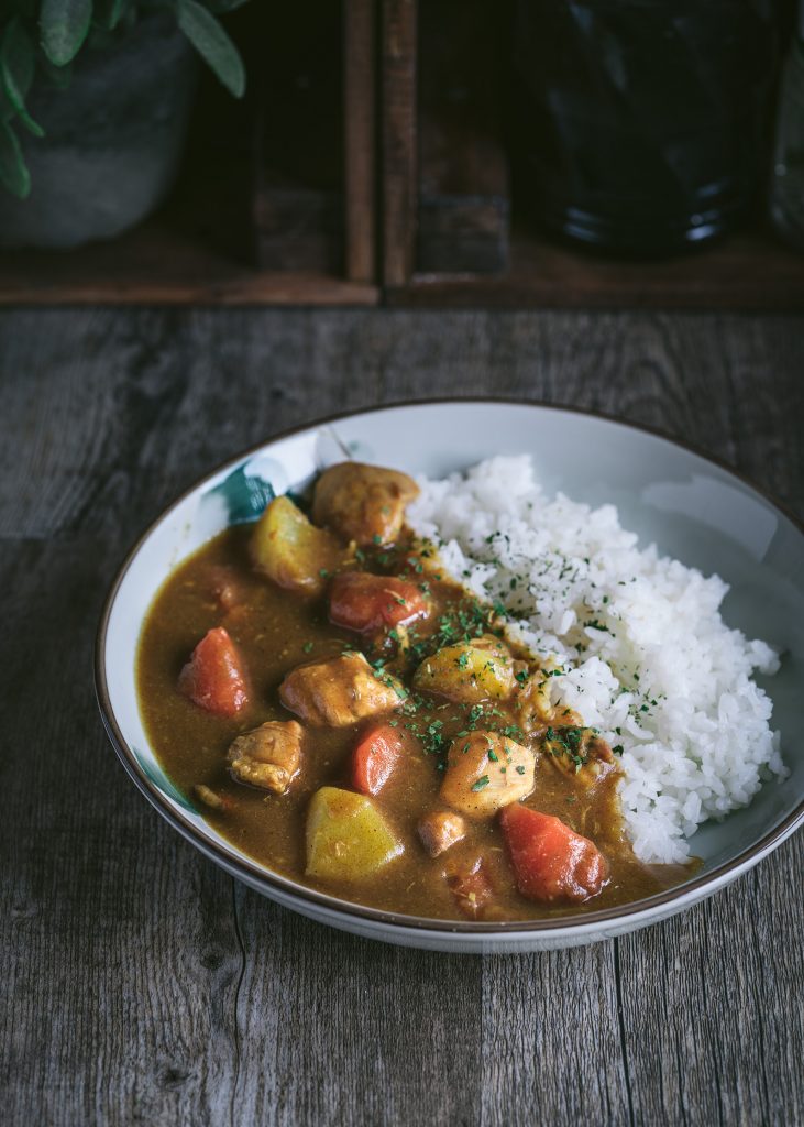 Curry japonés con pollo