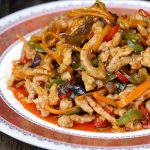 Cerdo Yuxiang, Yu Xiang Rou Si, cerdo con salsa picante, consalsa picante chino,