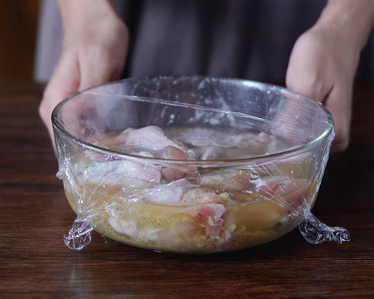 marinar pollo coreano, cocina coreana